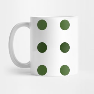 Rows of Green Dots Mug